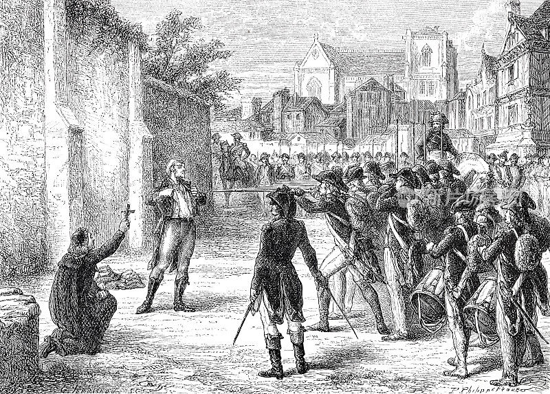 法国革命:处决François Athanase de Charette de la Contrie